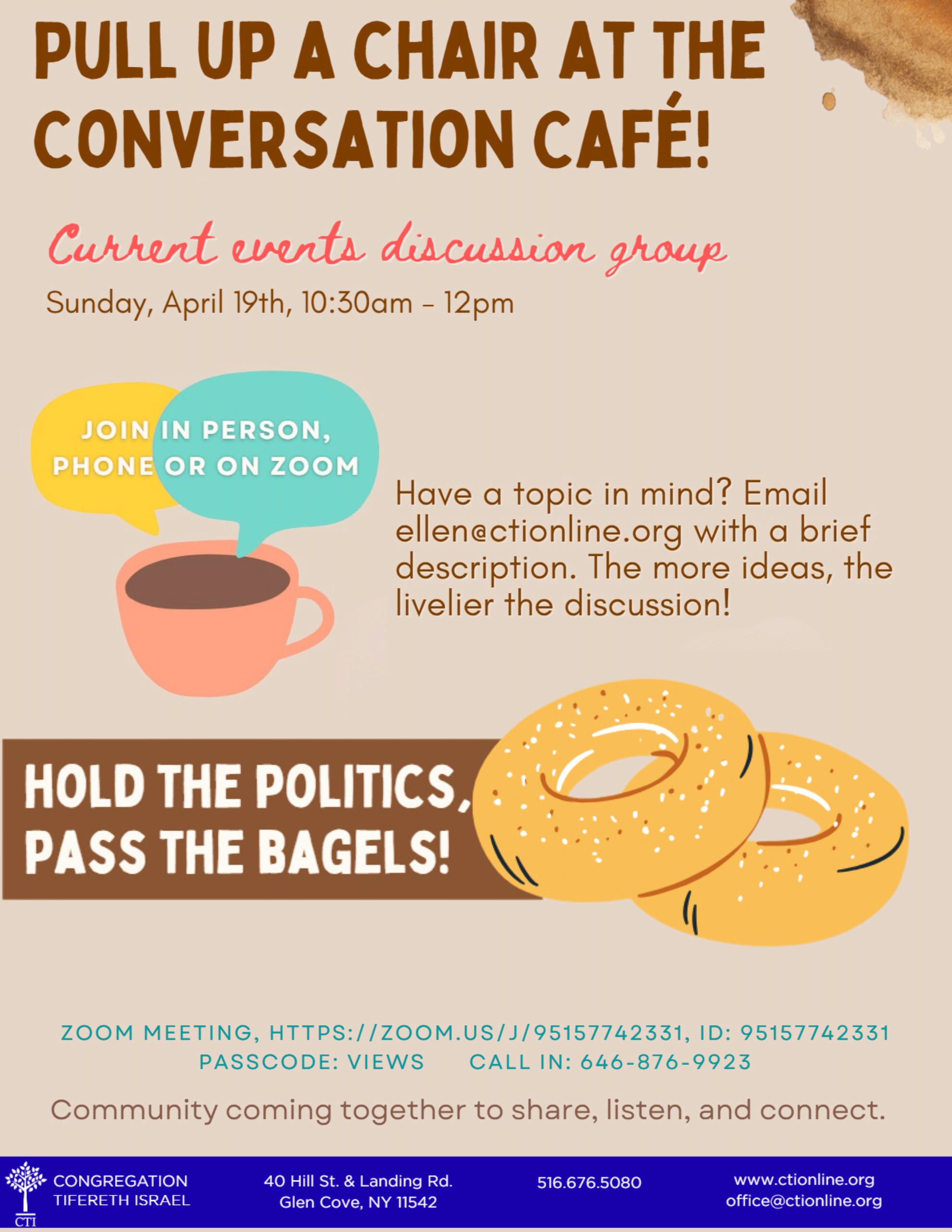 Join Us at the Conversation Cafe